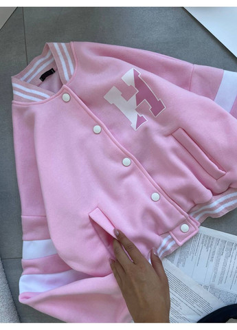 Теплый бомбер из тринитки на флисе – замеры в описании. DK/DL Мода без кордонів на кнопках (361832232)