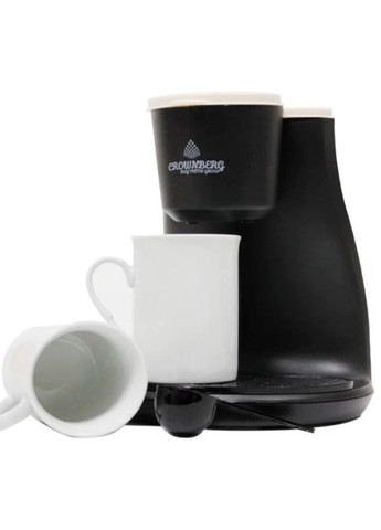 Домашня електрична кавоварка на 2 чашки СВ-1568 500 Вт (1901806027) Crownberg (330782576)