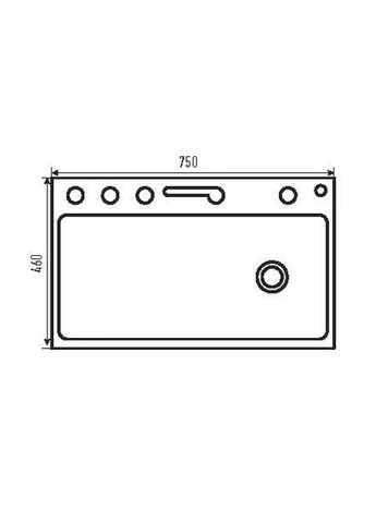 Мийка кухонна ZH7546-SET-02 DECOR NANO-BLACK з вбудованим змішувачем, PVD покриття, глибока чаша Zerix (399022070)