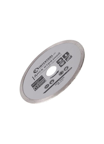 Алмазный отрезной диск 125 мм для плитки и камня с минимизацией пыли, 16-18% алмазной крошки Intertool (332207492)