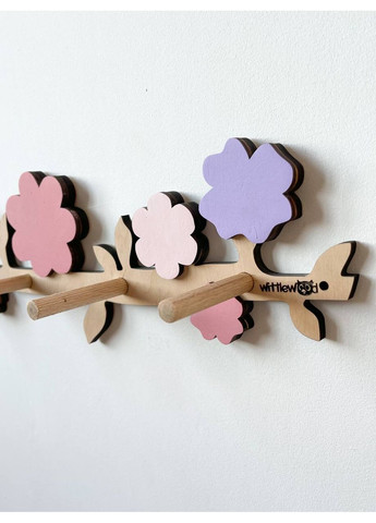 Вешалка с цветами розово-сиреневого цвета. WittleWood (369632028)