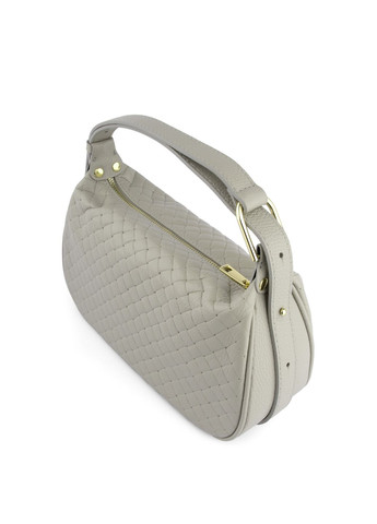 Сумка жіноча шкіряна маленька 03865 світло-сіра Virginia Conti (325989715)