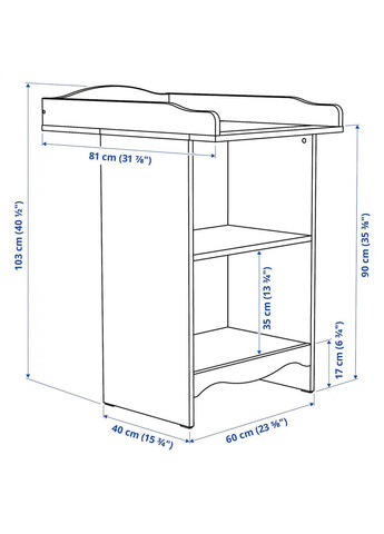 Пеленальний столик/полиця ІКЕА SMAGORA (50460886) IKEA (278407340)