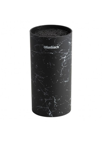 Чёрная круглая подставка для ножей и кухонных принадлежностей с наполнителем Ofenbach (303210826)