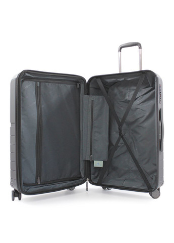 Валіза середня M поліпропілен сіра 67х45х26+5/82л/3.8кг/ 39403 Snowball (324802021)