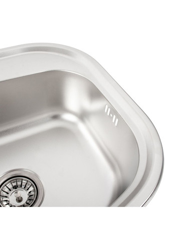 Кухонна мийка з нержавіючої сталі ДЕКОР 4947 (0,8/180 мм) Valeso (353746605)
