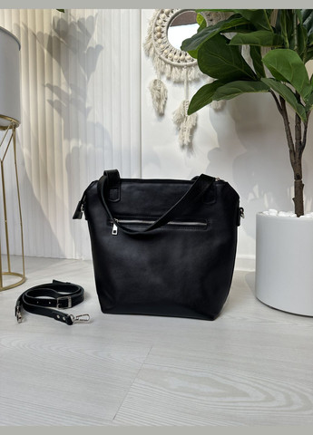 Жіноча шкіряна сумка Чорний Dekey (332055365)