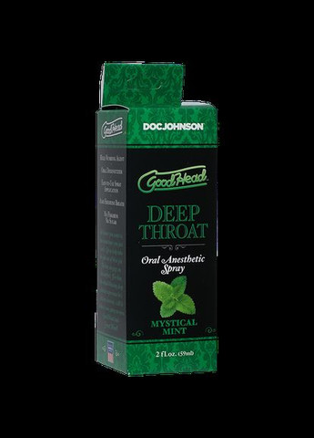 Спрей для мінету Doc Johnson GoodHead DeepThroat Spray - Mystical Mint 59 мл для глибокого мінету No Brand (303895983)