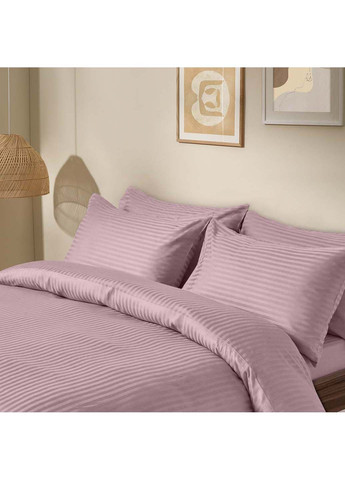 Двуспальная постель сатин с простыней на резинке SAKURA 180х220 см Cosas (307477692)