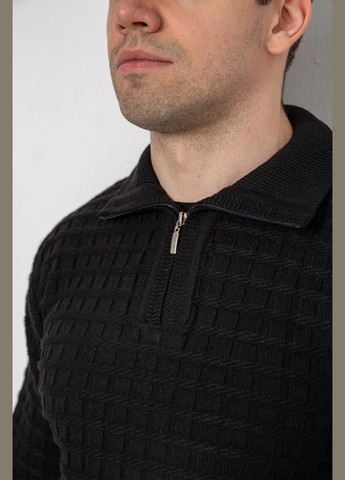 Чорний демісезонний светр чоловічий однотонний Sport Line