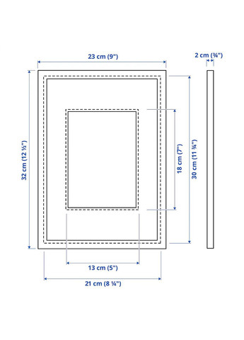 Рамка ІКЕА KNOPPANG 21х30 см (50427284) IKEA (278405647)