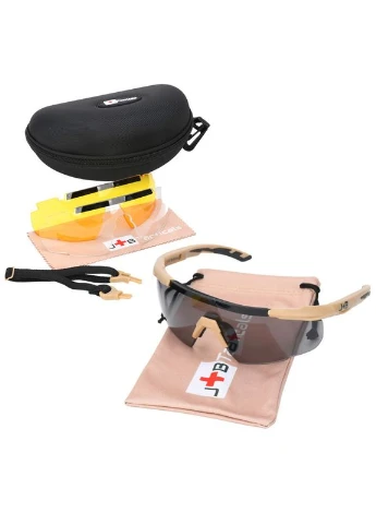 Очки стрелковые JB Tactical защитные Tactical Glasses Coyote (JB-GLS-0003-BRN) Purflux (329425964)