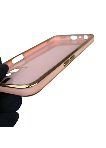 Чехол для A16 с кольцом-подставкой с золотой окантовкой на оппо а16 пудровый gs1 Oppo (366228236)