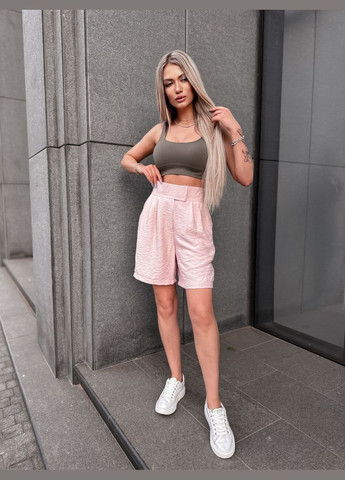 Женские шорты из льна с высокой посадкой. MonCher (336182136)