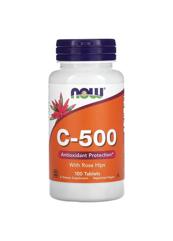Витамин С с Шиповником C-500 RH 500мг - 100 таб Now Foods (284119905)