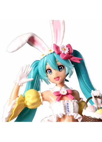 Аніме фігурка Hatsune Miku Хацуне Міку з вушками та великоднім кошиком 23см No Brand (341324913)