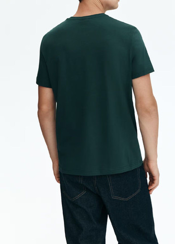 Темно-зеленая футболка H&M