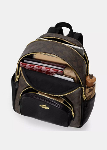 Рюкзак женский кожаный Coach Court коричневый. (373) No Brand (335833735)