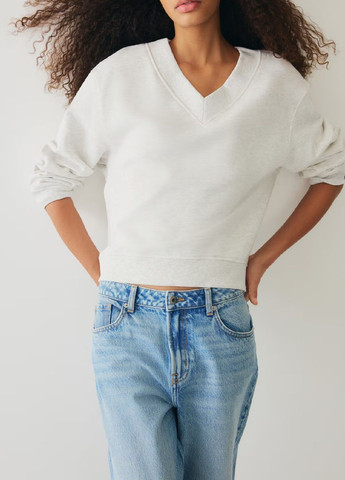 Світло-сірий світшот H&M однотонний (369152104)