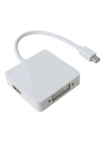 Оригинал! Переходник mini DisplayPort M --> HDMI/DisplayPort/DVI (24+5), FHD 1080p, кабель 0.2м China (399525330)