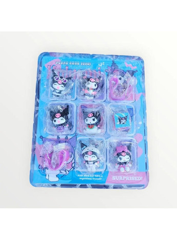 Комплект адвент календар подарунковий з іграшками фігурками брелоками для дітей дівчаток 9 комірок (482179-Prob) Куромі Unbranded (371719365)