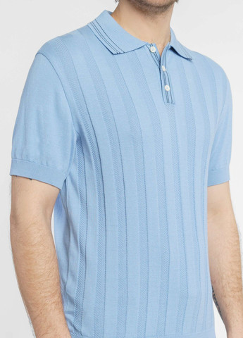 Голубой футболка-поло мужское голубое для мужчин Arber