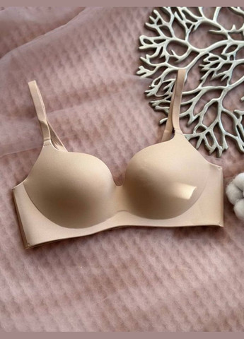 Бежевий безшовний бюстгальтер безшовний Mandhari без кісточок