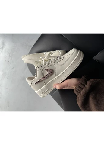 Рожеві літні кросівки nike air force 1 07 lx molten metal swoosh rose gold найк аір форс 1 рожеві No Brand