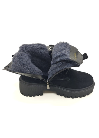 Осенние женские ботинки зимние черные замшевые ii-11-22 23 см(р) It is