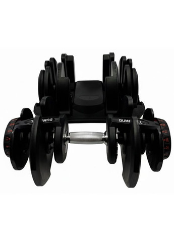 Регульована гантель з швидкою зміною ваги на підставці 16 рівнів 40 кг 1 шт (2104618927) No Brand (372639279)