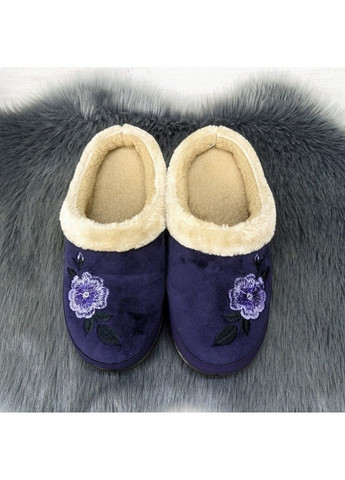 Сливовые тапочки женские домашние теплые без задника Dago