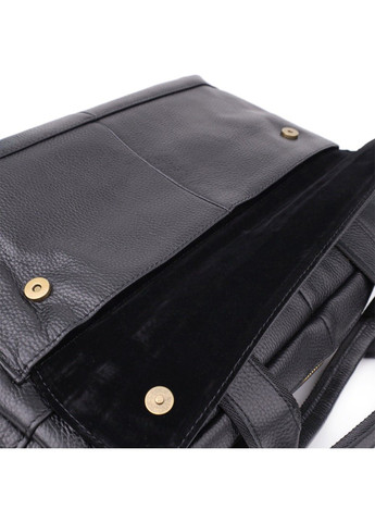 Практичний портфель для чоловіків з натуральної шкіри 23041 Чорний Vintage (356452158)