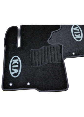 Ворсовые коврики в салон для Kia (2009-2012) 5мест/КИА Соренто /Чёрные, кт 5шт Beltex Sorento (360617589)