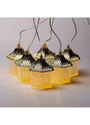 Гирлянда штора с фигурками Фонарь 3 метра 6 ламп теплый желтый свет 6L3MLIG Garlando (370802143)