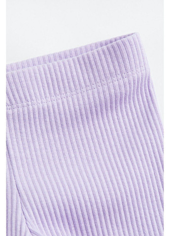 Светло-фиолетовые летние леггинсы с микро-дефектом H&M