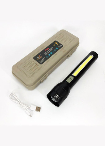 Ліхтар акумуляторний CB-C23-P90+COB, Ліхтарик світлодіодний ручний акумуляторний портативний Coba (369562028)