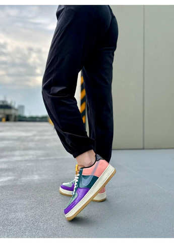 Комбіновані Осінні кросівки чоловічі nike air force 1 low x undefeated найк аір форс 1 преміум No Brand