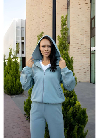 Жіночий спортивний костюм тринитка петля з капюшоном, костюм штани + коф... Україна (355059356)