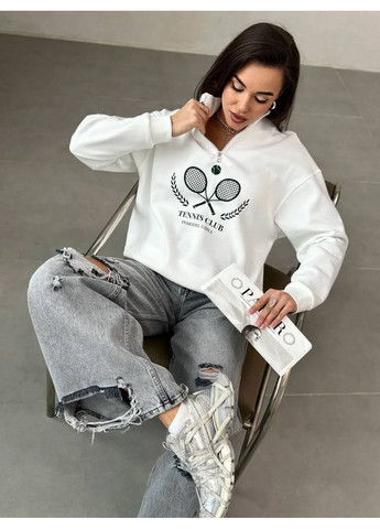 Молочный свитшот женский Гермес молния (364503751)