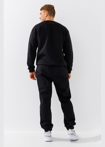 Черный свитшот однотонный мужской 221 baza черный shop (2000990799173) Demos (315968488)