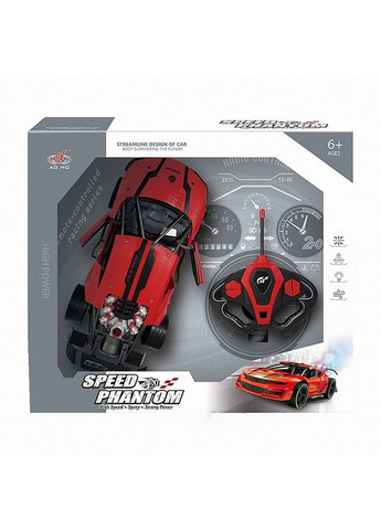 Машинка на радіокеруванні AOHO Toys PHANTOM 30 см світло, дим Червоний (911-599B) No Brand (360544420)