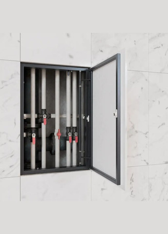 Ревізійний люк під плитку 400x600 мм (ШxВ) Ревізор, розпашний натискний ProfiLuxe (330250848)