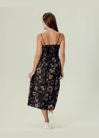 Летний женский сарафан черный Dilvin