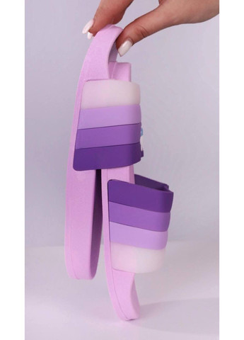 Сиреневые шлепанцы женские летние сиреневые силиконовые No Brand