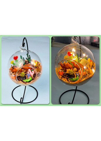 Творческий набор DIY Ночник Декор Пустынный мир в стеклянном шаре с LED-подсветкой DIY No Brand (362453002)