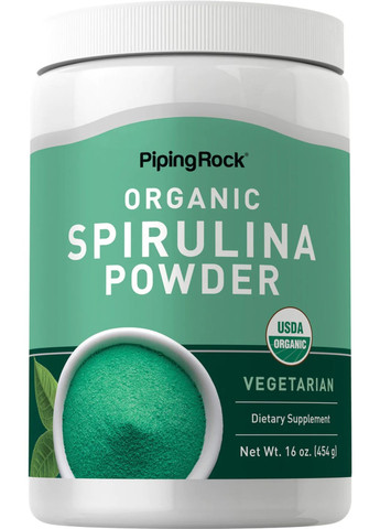 Спіруліна Spirulina Powder (Organic) 454 g Piping Rock (278802356)