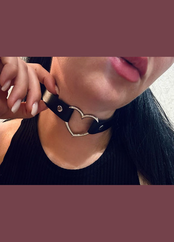 Чокер Collar Heart Black Mirshine металл (341328664)