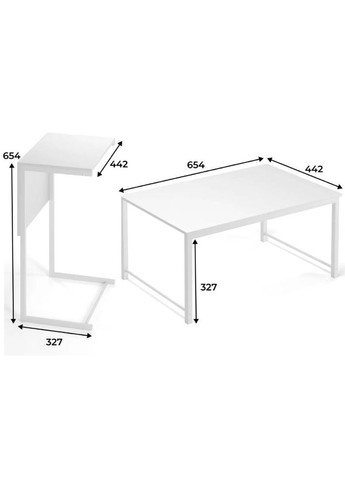 Стол-трансформер Just Fiji White Diamond (TB07010000010) Art In Head (344460472)