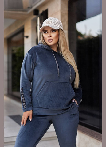 Женский велюровый костюм цвет фиолетовый New Trend (304647091)