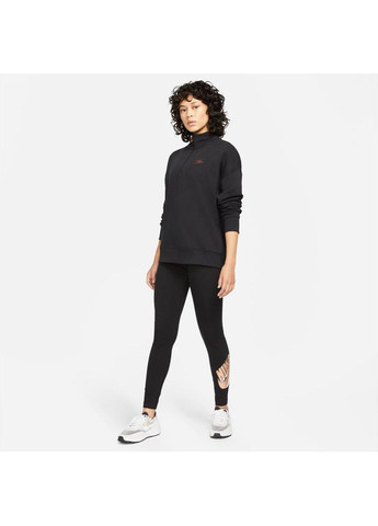 Черные летние спортивные леггинсы Nike